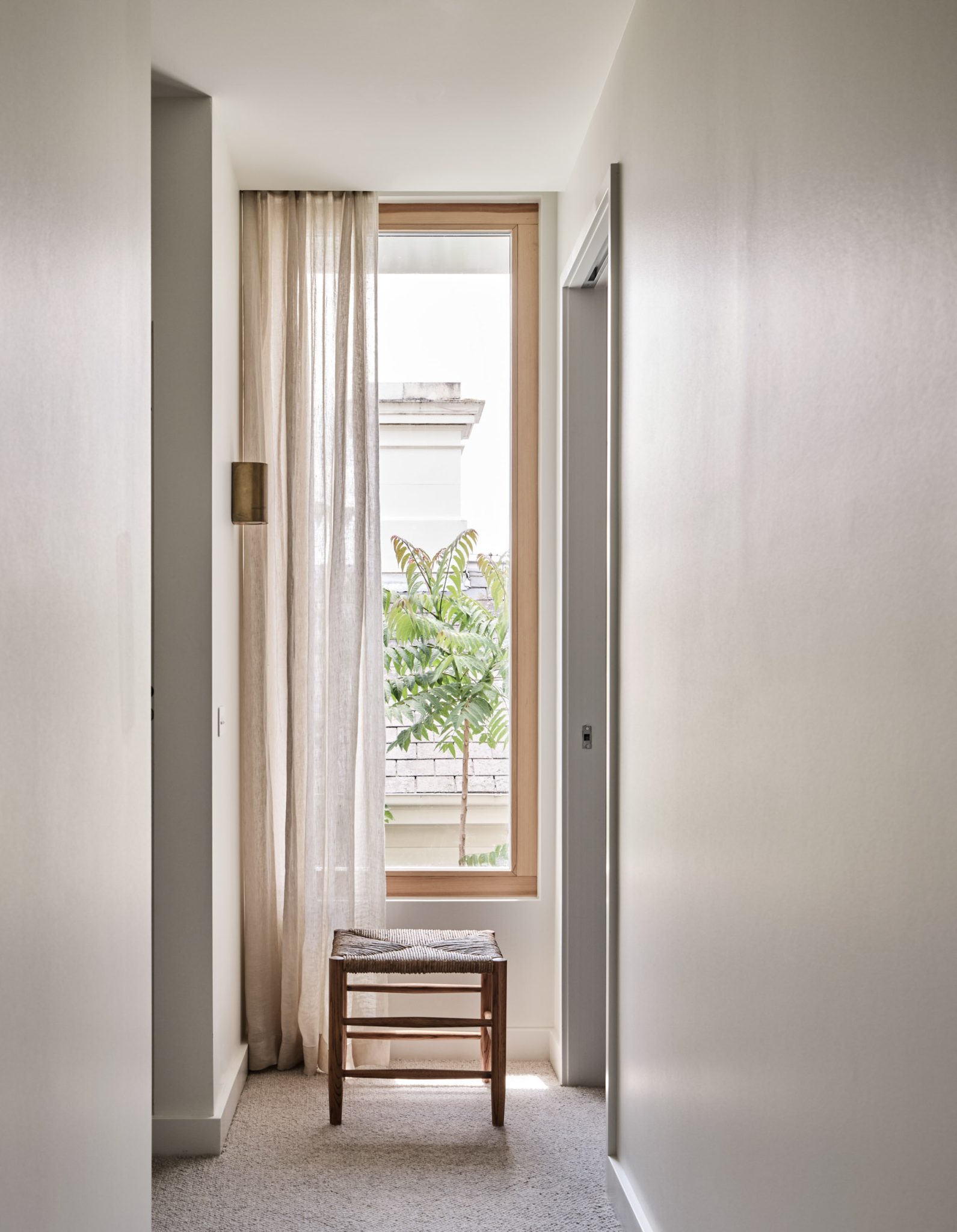 Echo.1 hallway, a completed sustainable townhouse in Hawthorn
