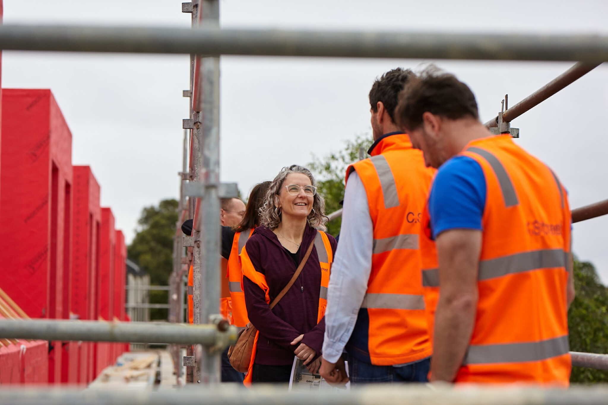 Echo.1 passivhaus open day for residents to see the build progress