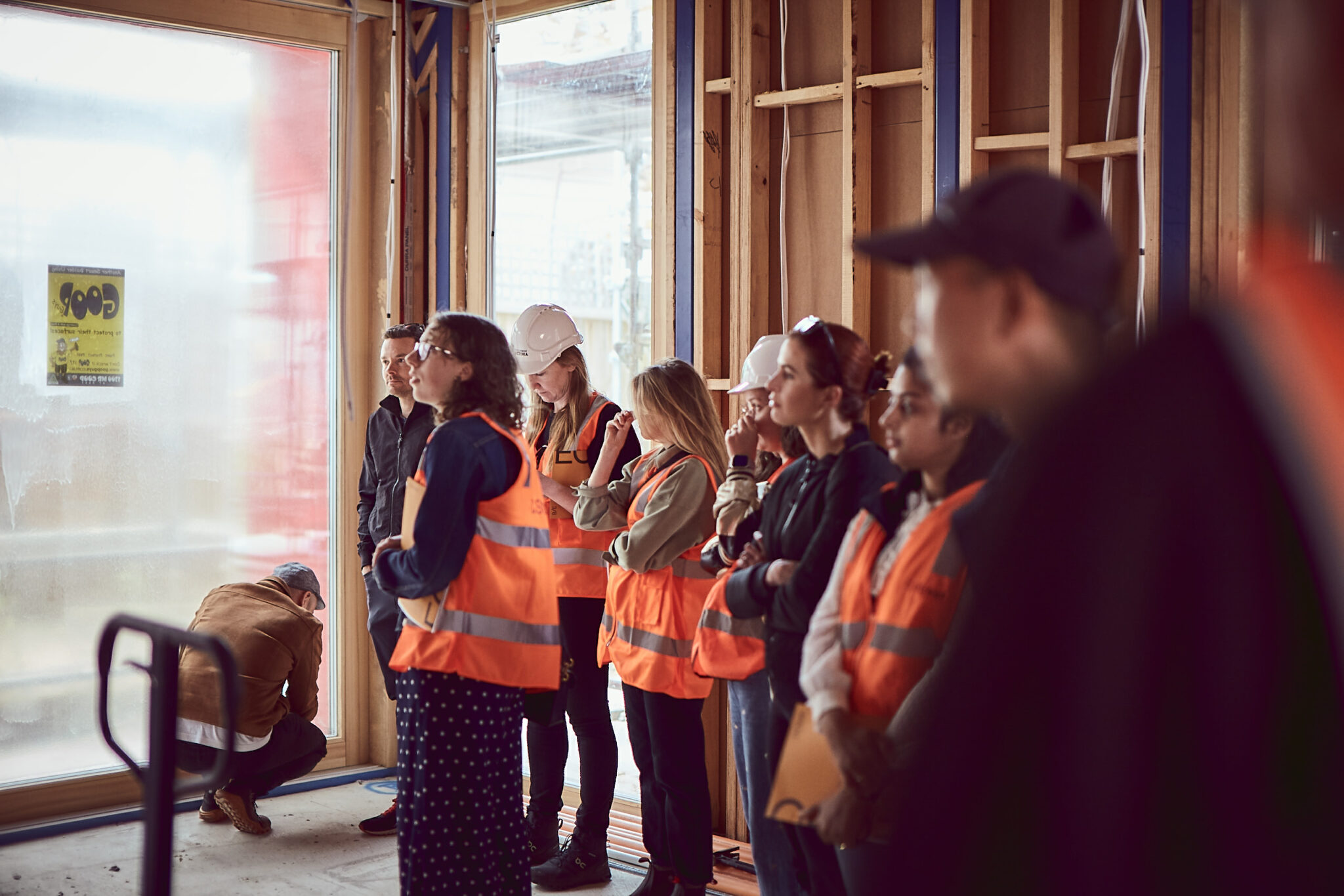 Echo.1 passivhaus open day for residents to see the build progress