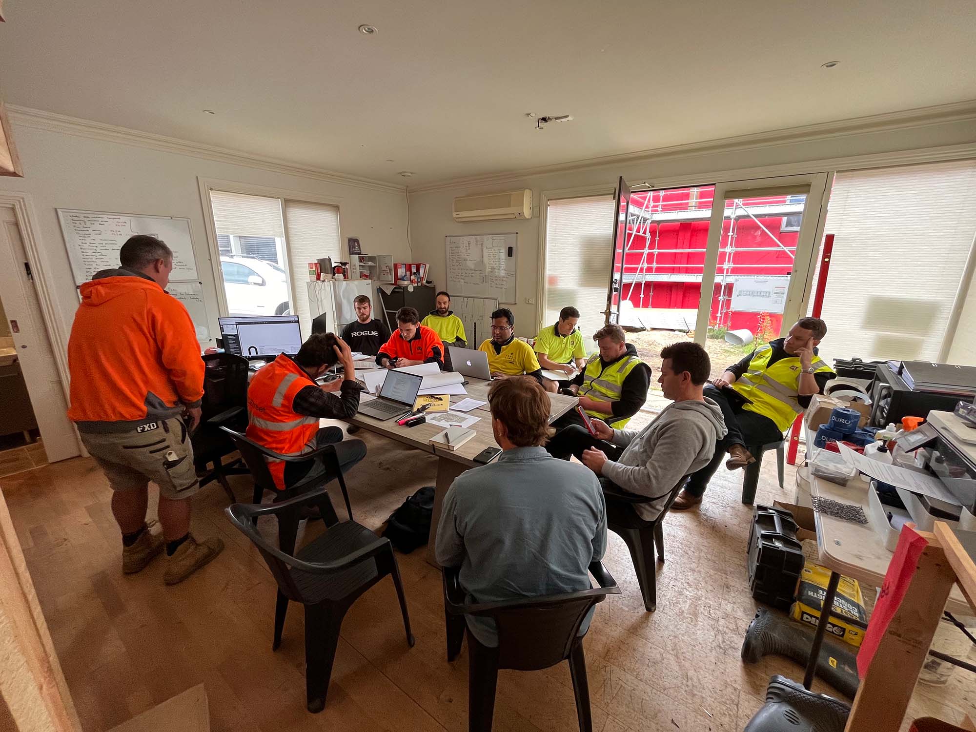 Echo.1 passivhaus open day for residents to see the build progress
