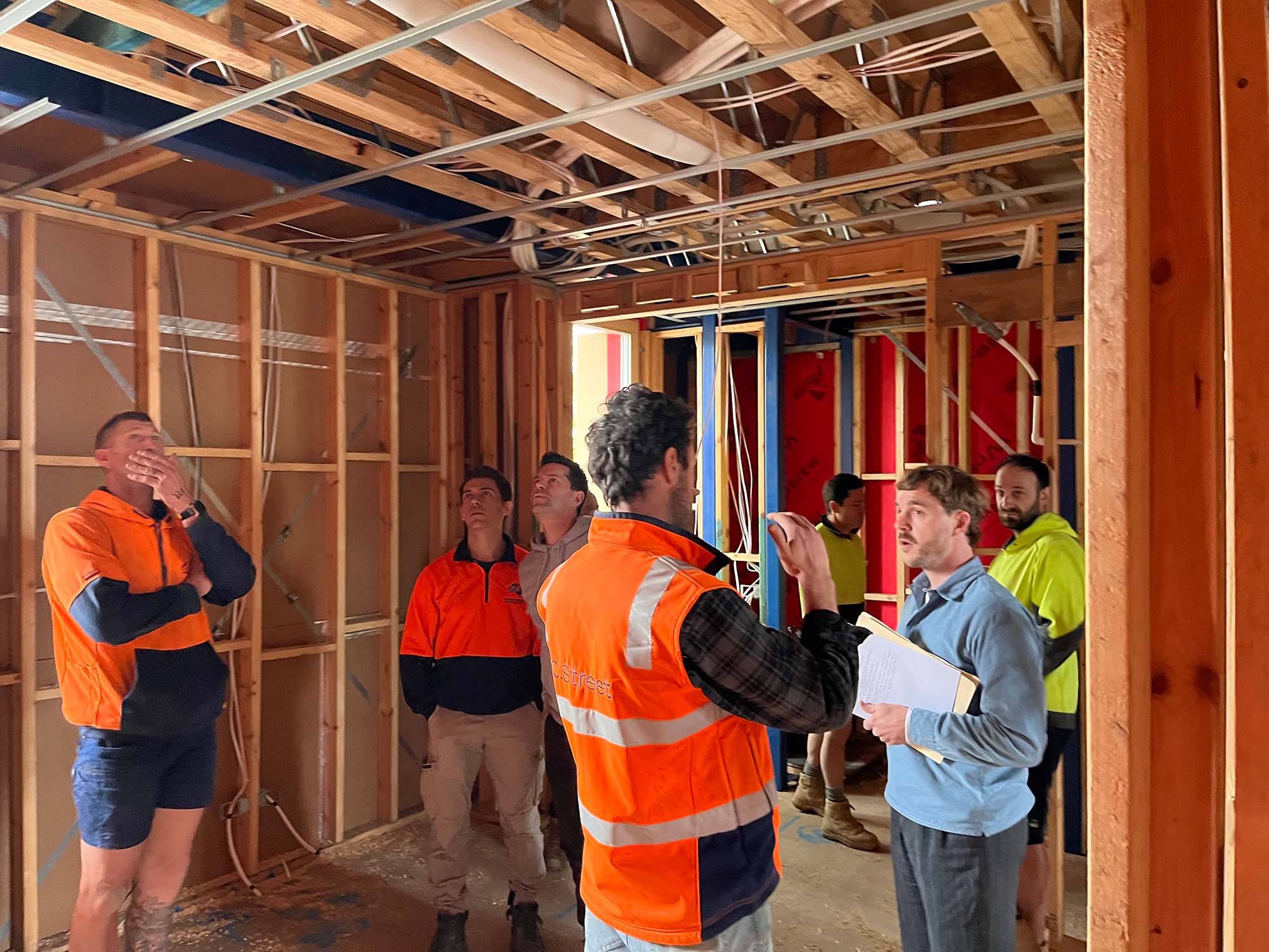 Echo.1 passivhaus open day for residents to see the build progress