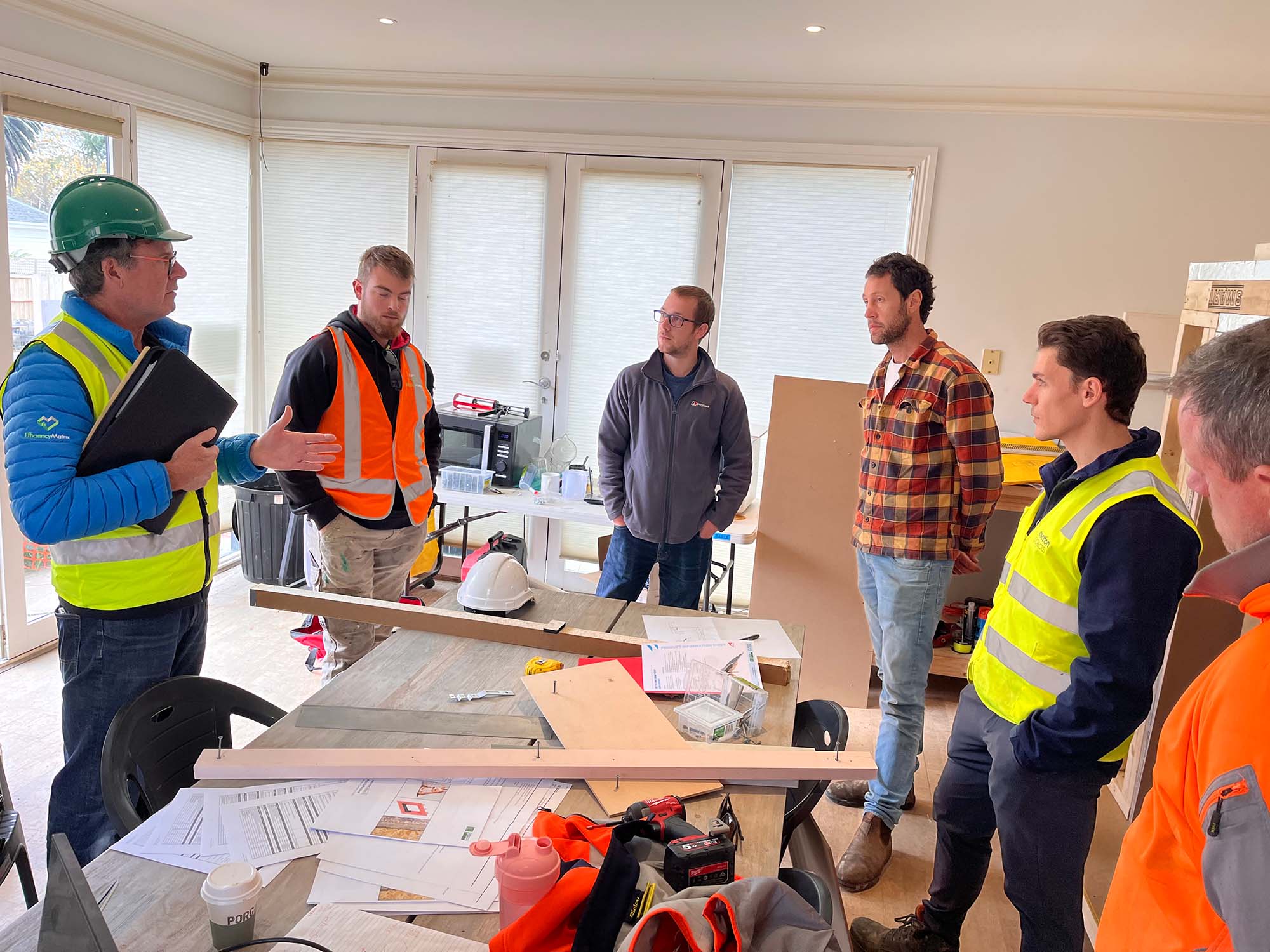 Echo.1 passivhaus open day for residents to see the build progress